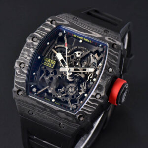 RM035-02 Real NTPT ZF Skeleton Dial Black Rubber Strap NH05A V5 - Image 8