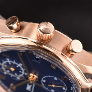 Portuguese Chrono IW390305 ZF 42MM Blue Dial Brown Leather Strap A7750 - Image 24