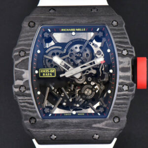 RM035-02 Real NTPT ZF Skeleton Dial White Rubber Strap NH05A