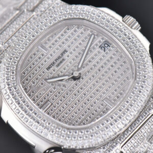 Nautilus 5719/1G 40mm PPF Full Diamonds Dial and Bracelet 324CS - Image 5
