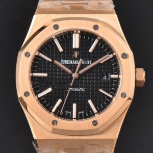 Royal Oak 15400 41mm RG ZF Black Textured Dial RG Bracelet SA3120 Super Clone