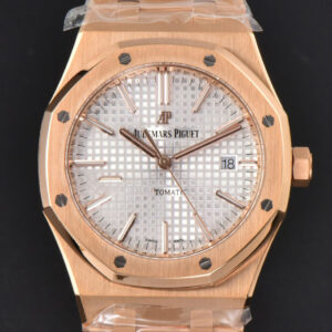 Royal Oak 15400 41mm RG ZF White Textured Dial RG Bracelet SA3120 Super Clone
