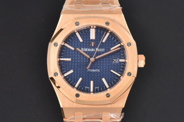 Royal Oak 15400 41mm RG ZF Blue Textured Dial RG Bracelet SA3120 Super Clone