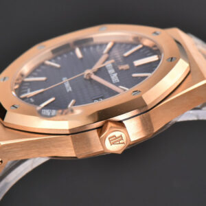 Royal Oak 15400 41mm RG ZF Blue Textured Dial RG Bracelet SA3120 Super Clone - Image 5