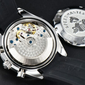 Speedmaster Racing Master 40mm HRF Black Dial Black Rubber Strap A7750 - Image 17