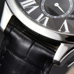 Drive De Cartier 40mm APSF Black Dial Black Leather Strap A23J - Image 12