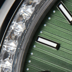 Nautilus 5711 3KF 40MM Diamond Bezel Green Dial SS Bracelet A324SC - Image 3