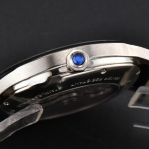 Drive De Cartier 40mm APSF White Dial Black Leather Strap A23J - Image 4