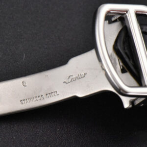 Drive De Cartier 40mm APSF White Dial Black Leather Strap A23J - Image 9