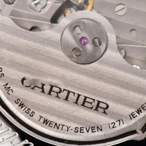 Drive De Cartier 40mm APSF White Dial Black Leather Strap A23J - Image 14