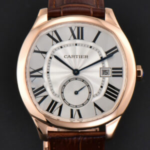 Drive De Cartier RG 40mm APSF White Dial Brown Leather Strap A23J