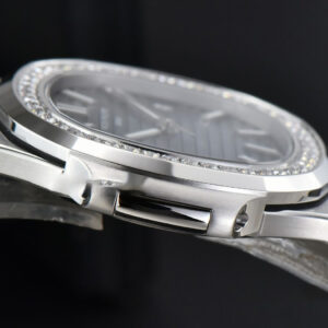 Nautilus 5711 3KF 40MM Diamond Bezel Blue Dial SS Bracelet A324SC - Image 18