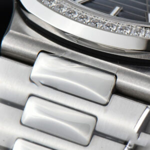 Nautilus 5711 3KF 40MM Diamond Bezel Blue Dial SS Bracelet A324SC - Image 19