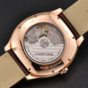 Drive De Cartier RG 40mm APS Gray Dial Brown Leather Strap A23J - Image 13