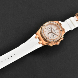 Offshore Ladies 37mm 26231ST RG RXWF Diamond White Dial White Subdial White Rubber Strap Quartz - Image 5