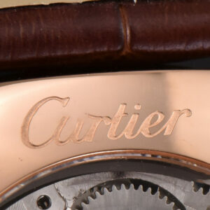 Drive De Cartier RG 40mm APS Gray Dial Brown Leather Strap A23J - Image 18