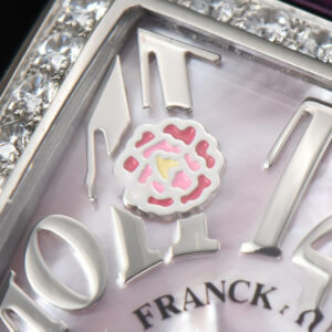 Long Island Ladies 26mm ZF Diamond MOP Dial Purple Leather Strap Swiss Ronda Quartz - Image 6