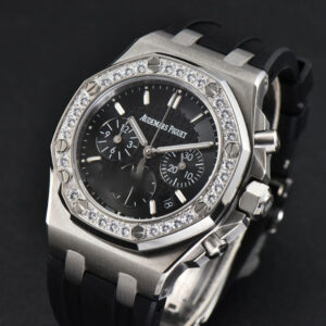 Offshore Ladies 37mm 26231ST RXWF Diamond Black Dial Black Subdial Black Rubber Strap Quartz - Image 8