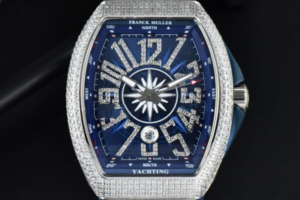 Vanguard V45 45mm ABF Diamond Blue Dial Blue Rubber Strap MIYOTA 9015