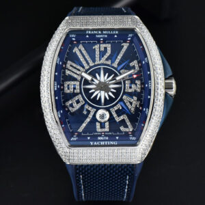 Vanguard V45 45mm ABF Diamond Blue Dial Blue Rubber Strap MIYOTA 9015 - Image 4