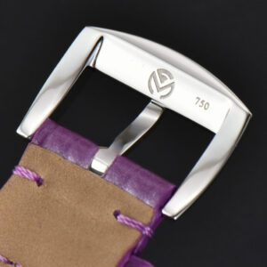 Long Island Ladies 26mm ZF Diamond MOP Dial Purple Leather Strap Swiss Ronda Quartz - Image 17