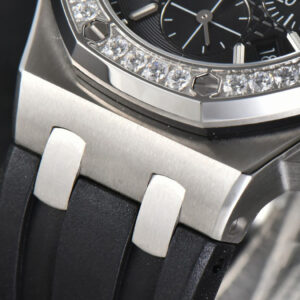 Offshore Ladies 37mm 26231ST RXWF Diamond Black Dial Black Subdial Black Rubber Strap Quartz - Image 14