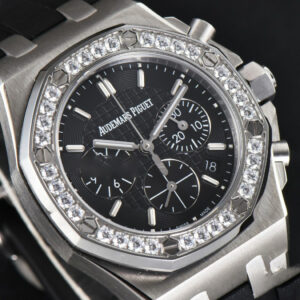 Offshore Ladies 37mm 26231ST RXWF Diamond Black Dial Black Subdial Black Rubber Strap Quartz - Image 16