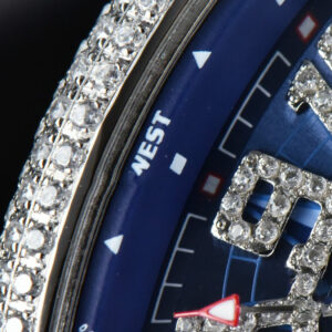 Vanguard V45 45mm ABF Diamond Blue Dial Blue Rubber Strap MIYOTA 9015 - Image 7