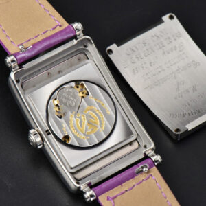 Long Island Ladies 26mm ZF Diamond MOP Dial Purple Leather Strap Swiss Ronda Quartz - Image 24