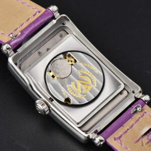 Long Island Ladies 26mm ZF Diamond MOP Dial Purple Leather Strap Swiss Ronda Quartz - Image 25