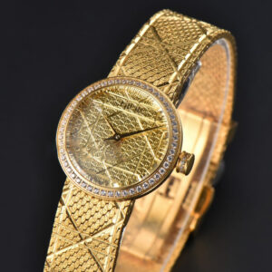 La D My Dior 25mm K11F Diamond Gold Dial Quartz