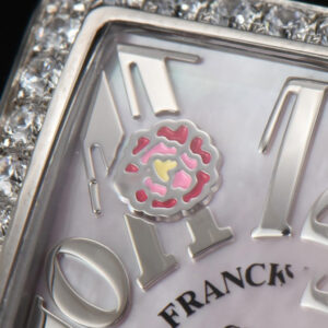 Long Island Ladies 26mm ZF Diamond MOP Dial Red Leather Strap Swiss Ronda Quartz - Image 8