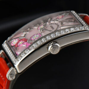 Long Island Ladies 26mm ZF Diamond MOP Dial Red Leather Strap Swiss Ronda Quartz - Image 13