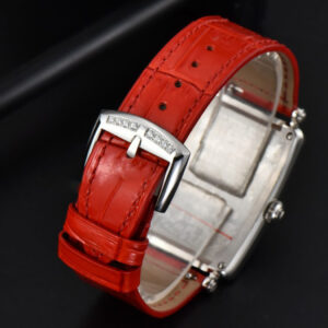 Long Island Ladies 26mm ZF Diamond MOP Dial Red Leather Strap Swiss Ronda Quartz - Image 18