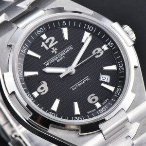 Overseas 47040 42mm PPF Black Dial SS Bracelet A1226 - Image 11