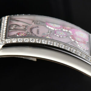 Long Island Ladies 26mm ZF Diamond MOP Dial Blue Leather Strap Swiss Ronda Quartz - Image 14
