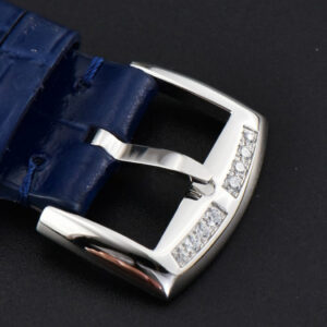 Long Island Ladies 26mm ZF Diamond MOP Dial Blue Leather Strap Swiss Ronda Quartz - Image 19
