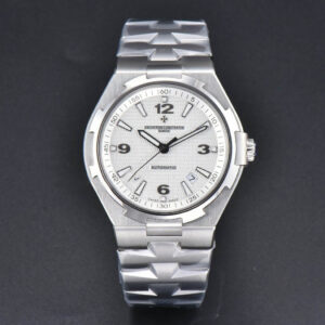 Overseas 47040 42mm PPF White Dial SS Bracelet A1226 - Image 4