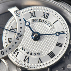 Tradition 7097BB SS ZF 40MM Gray Dial White Subdial Black Leather Strap A505 - Image 2