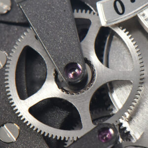Tradition 7097BB SS ZF 40MM Gray Dial White Subdial Black Leather Strap A505 - Image 4