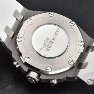 Offshore Ladies 37mm 26231ST RXWF Diamond White Dial Blue Subdial White Rubber Strap Quartz - Image 27