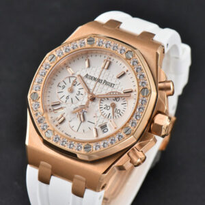 Offshore Ladies 37mm 26231ST RG RXWF Diamond White Dial White Subdial White Rubber Strap Quartz - Image 7