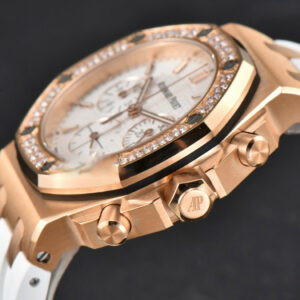 Offshore Ladies 37mm 26231ST RG RXWF Diamond White Dial White Subdial White Rubber Strap Quartz - Image 14