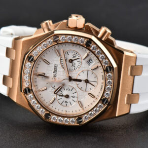 Offshore Ladies 37mm 26231ST RG RXWF Diamond White Dial White Subdial White Rubber Strap Quartz - Image 16