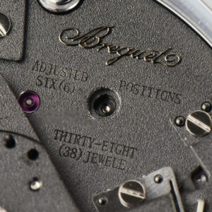 Tradition 7097BB SS ZF 40MM Gray Dial Blue Subdial Blue Leather Strap A505 - Image 6