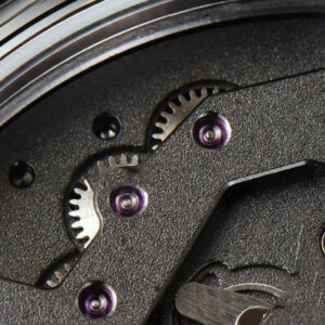 Tradition 7097BB SS ZF 40MM Gray Dial Blue Subdial Blue Leather Strap A505 - Image 7
