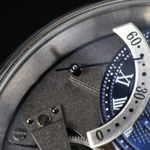 Tradition 7097BB SS ZF 40MM Gray Dial Blue Subdial Blue Leather Strap A505 - Image 13