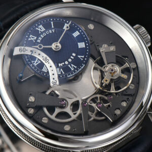 Tradition 7097BB SS ZF 40MM Gray Dial Blue Subdial Blue Leather Strap A505 - Image 16