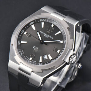 Overseas 47040 42mm PPF Gray Dial Black Rubber Strap A1226 - Image 7