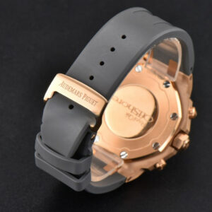 Offshore Ladies 37mm 26231ST RG RXWF Diamond White Dial Black Subdial Gray Rubber Strap Quartz - Image 18
